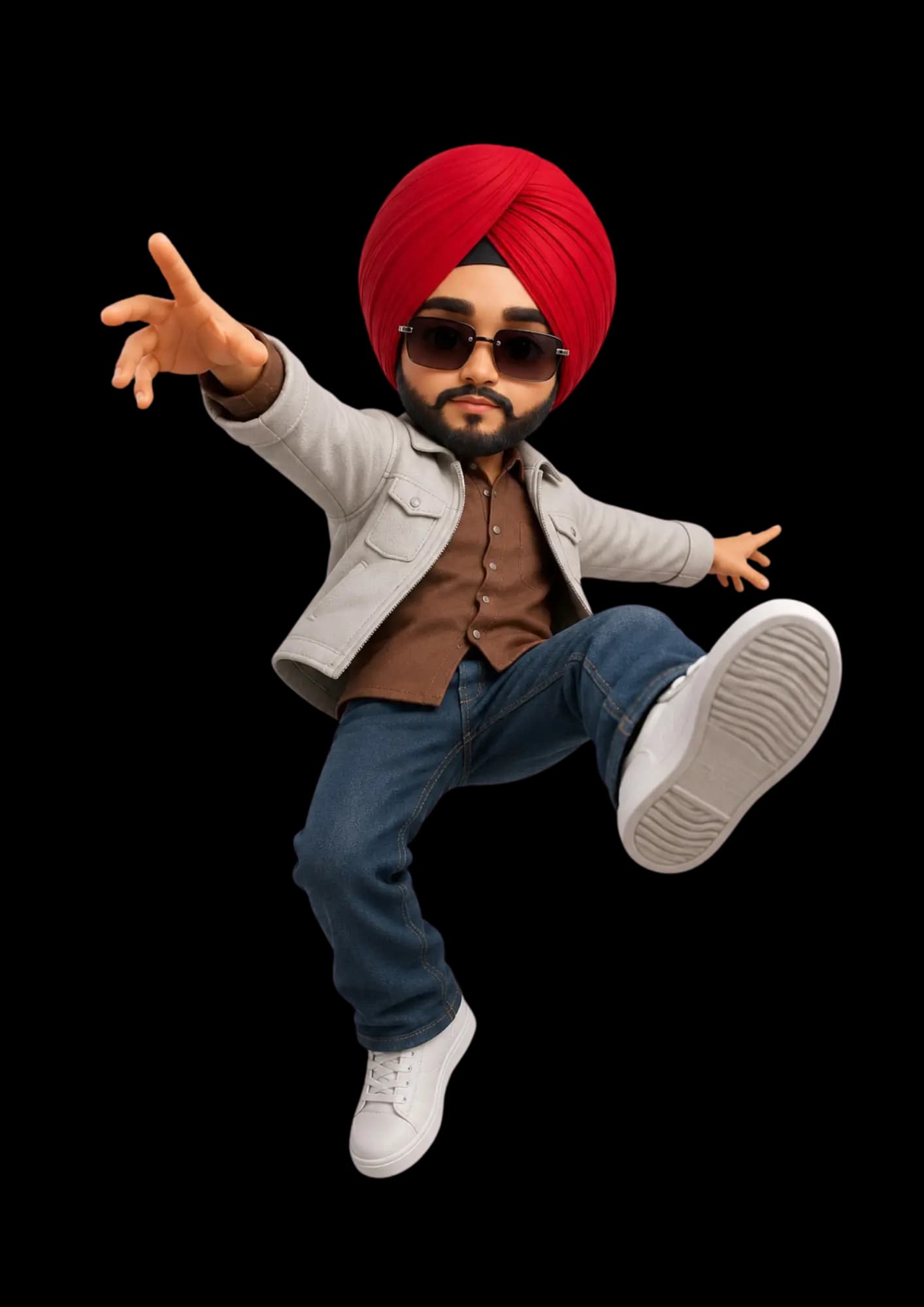 Arshpreet celebrating
